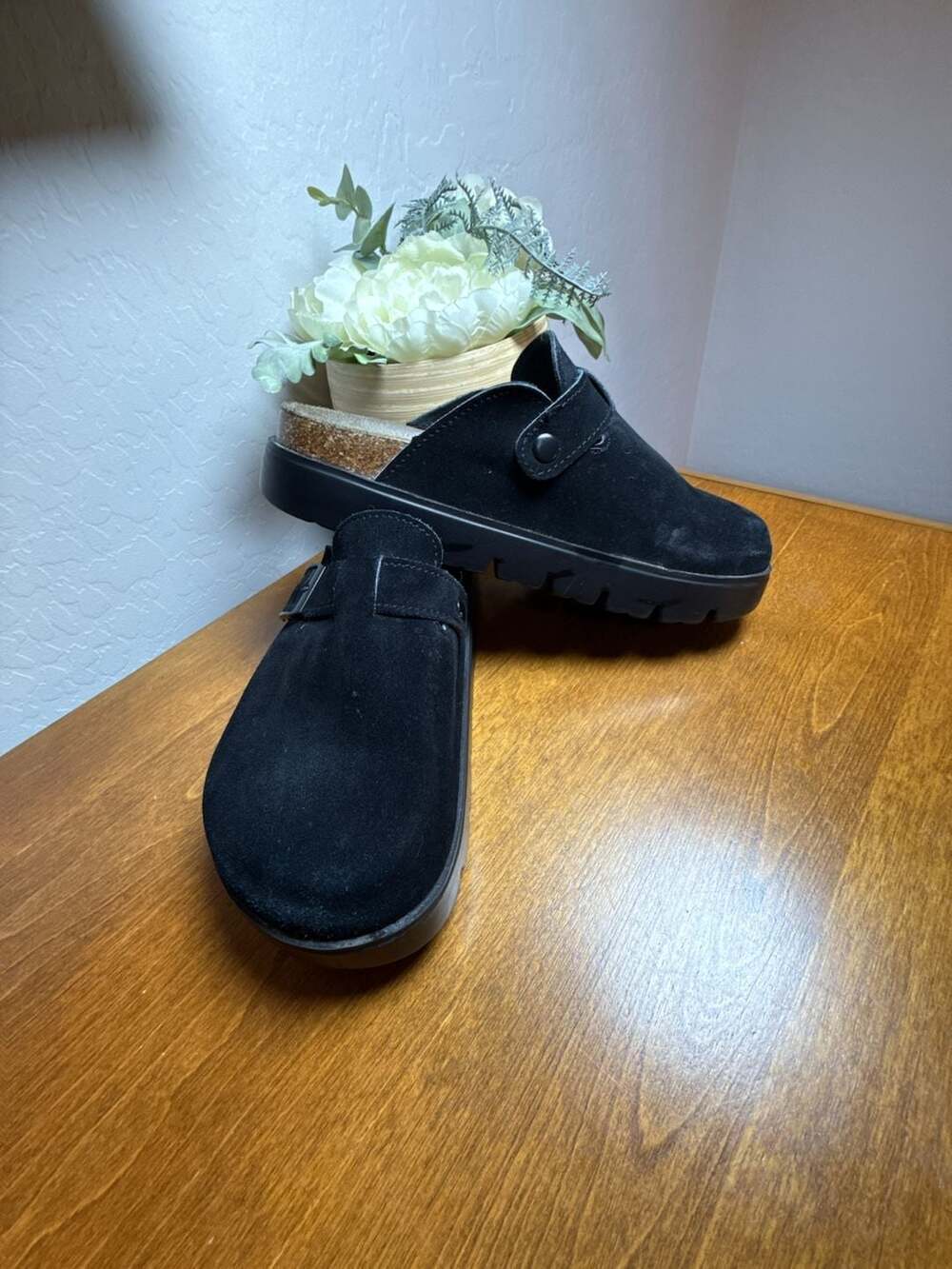 Project Cloud Suede Clog Black 7.5